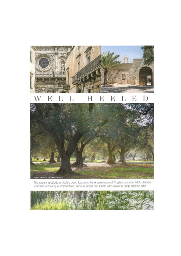 Masseria Trapana, Food and Travel Magazine, July 2016-2